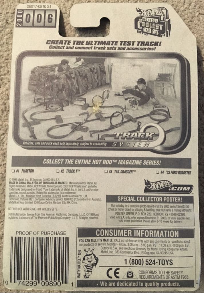 Track T - Hot Rods Magazine toy car collectible - Main Image 2