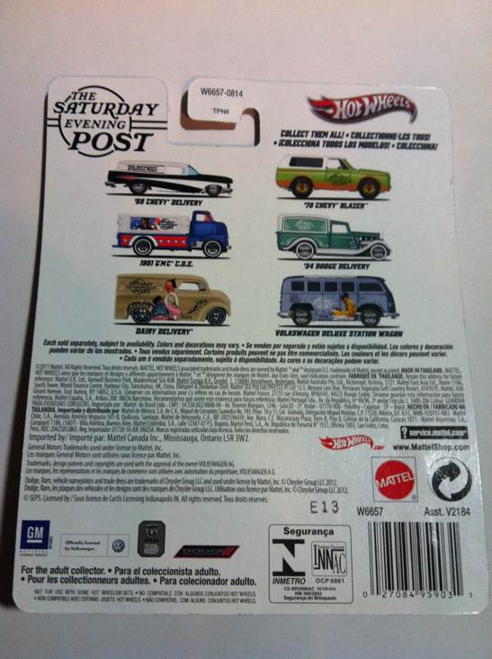 Volkswagen Deluxe Station Wagon - Nostalgia - Saturday Evening Post toy car collectible - Main Image 2