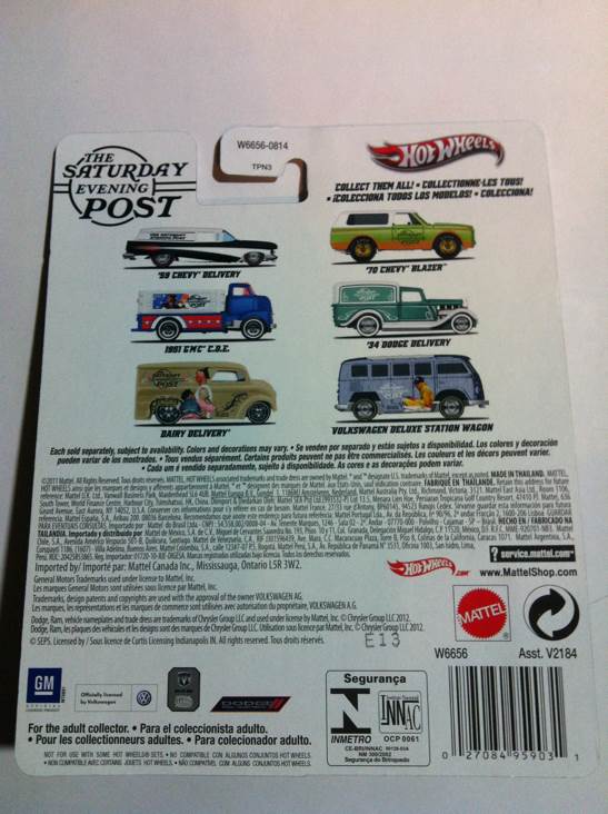 ’59 Chevy Delivery - Nostalgia - Saturday Evening Post toy car collectible - Main Image 2