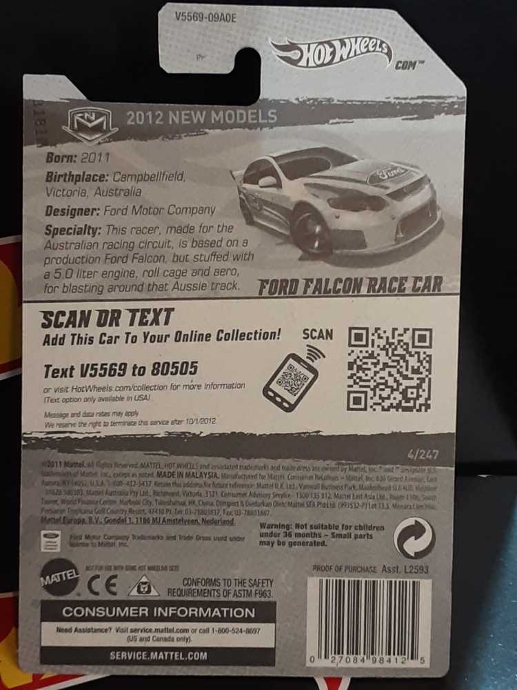 Ford Falcon Race Car - New Models toy car collectible - Main Image 3