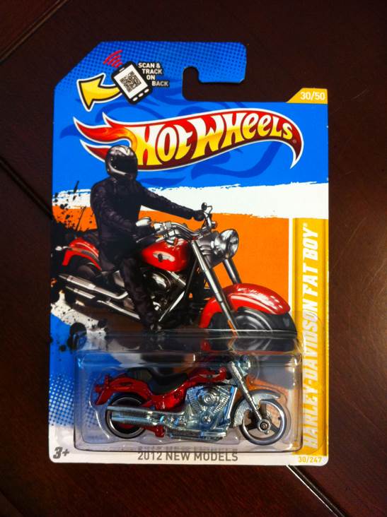 Harley Davidson Fat Boy - 2014 HW Workshop: HW Showdown toy car collectible - Main Image 1