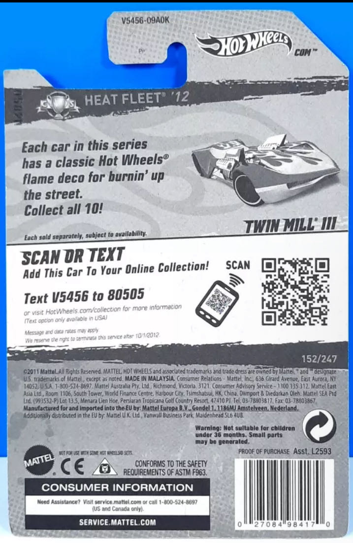 Twin Mill III - Heat Fleet ’12 toy car collectible - Main Image 3