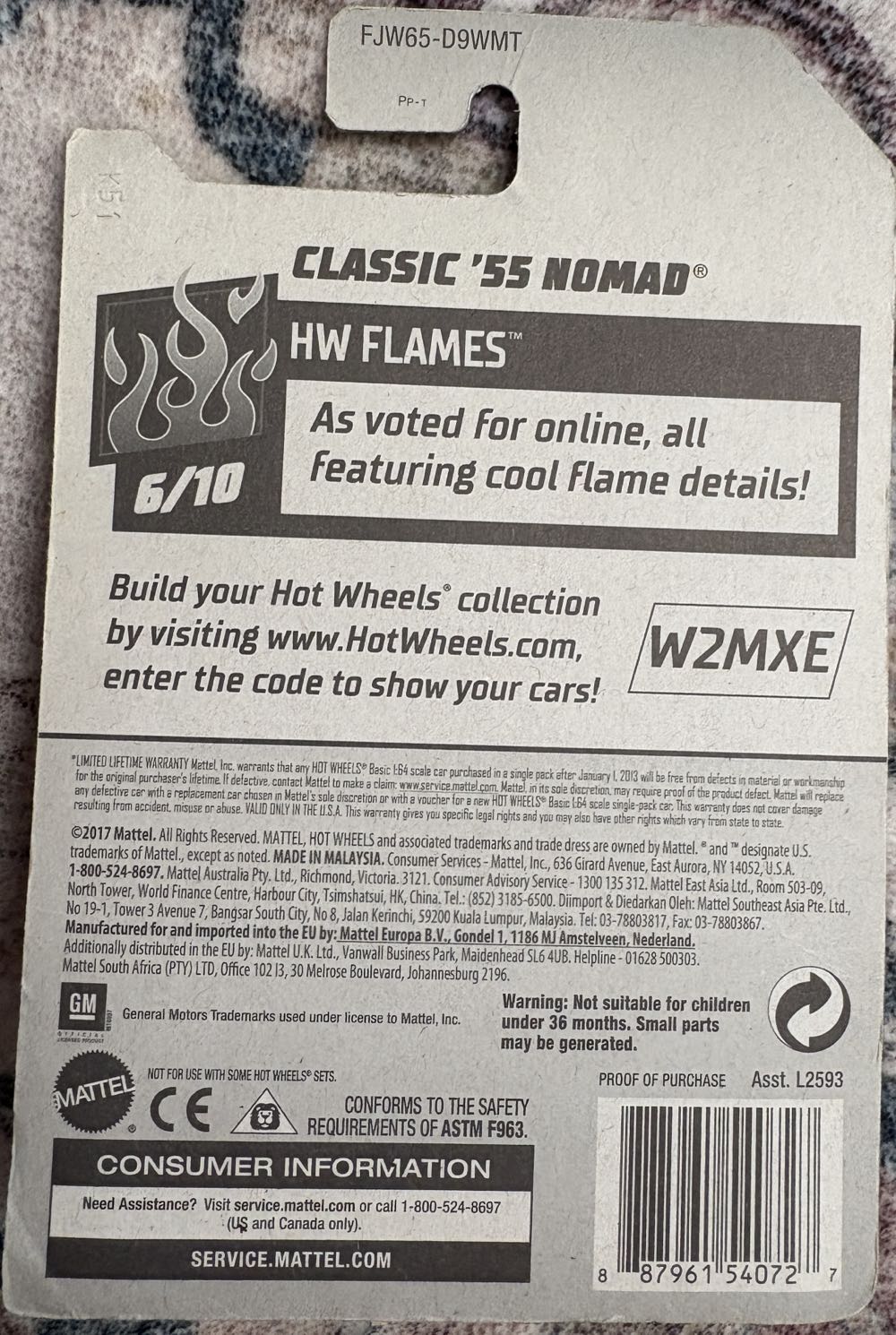 Chevy Nomad - 1955 - HW Flames toy car collectible - Main Image 4