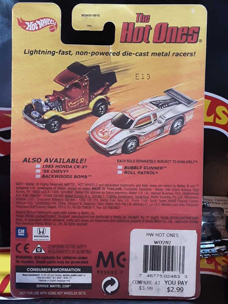 Hot Wheels Chevy ’56 - The Hot Ones toy car collectible - Main Image 3