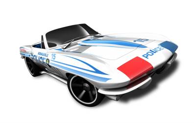 ‘65 Corvette - 2012 - HW Main Street toy car collectible - Main Image 2