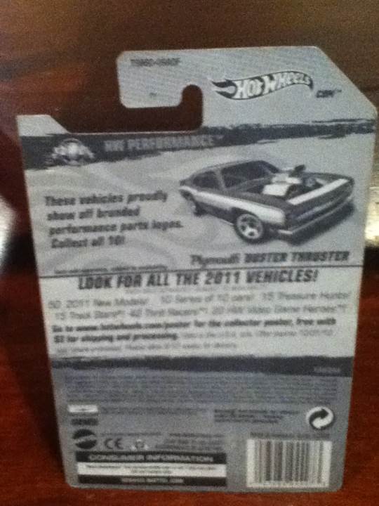 Plymouth Duster Thruster - 2011 HW Performance toy car collectible - Main Image 2