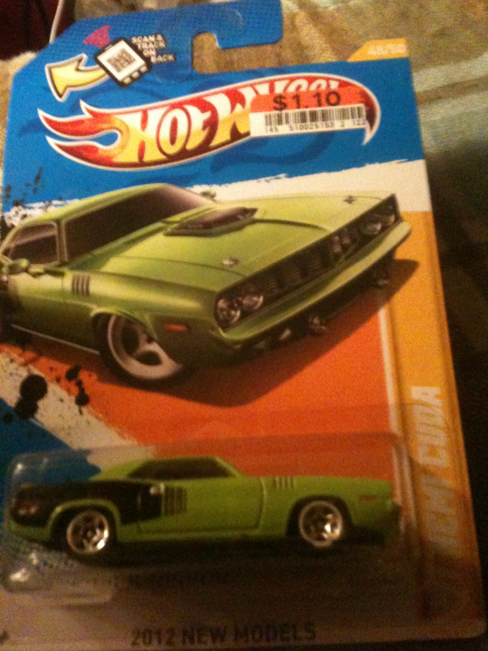’71 Hemi Cuda - 2012 Hw Premire toy car collectible - Main Image 2