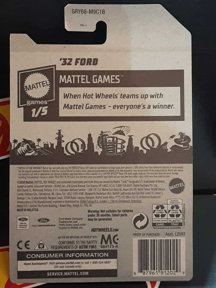 Ford ’32 - Mattel Games toy car collectible - Main Image 3