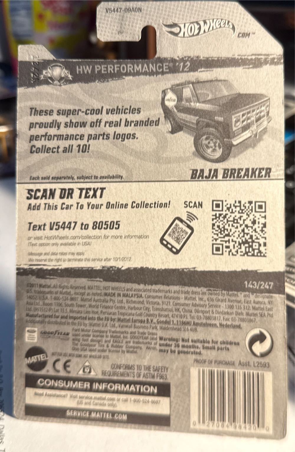 Baja Breaker - HW Performance ‘12 toy car collectible - Main Image 3