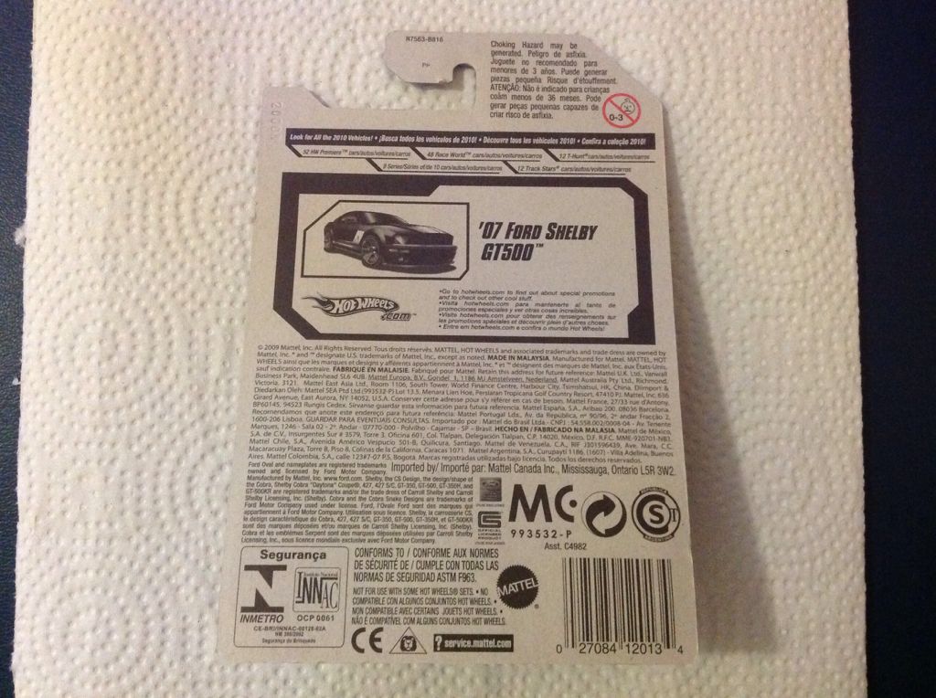 2007 Shelby GT-500 - Faster Than Ever toy car collectible - Main Image 2