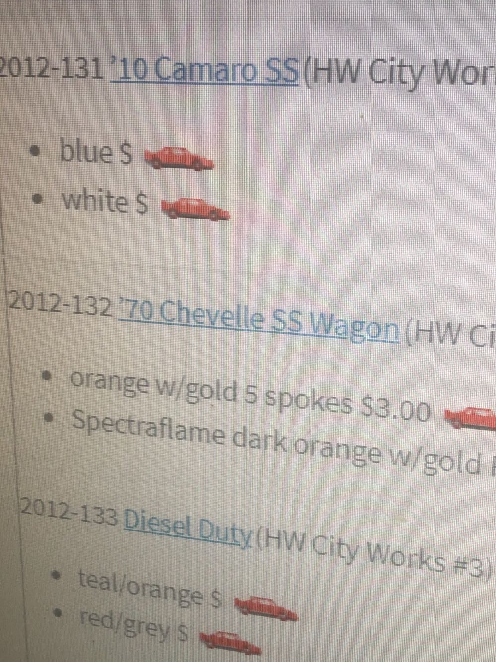 1970 Chevelle SS Wagon - HW City Works toy car collectible - Main Image 3