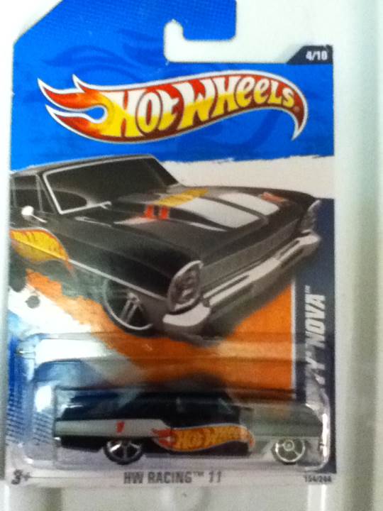 ’66 Chevy Nova - HW Racing toy car collectible - Main Image 1