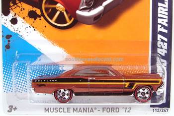 ‘66 Ford 427 Fairlane - 2012 - Muscle Mania - Ford ‘12 toy car collectible - Main Image 2