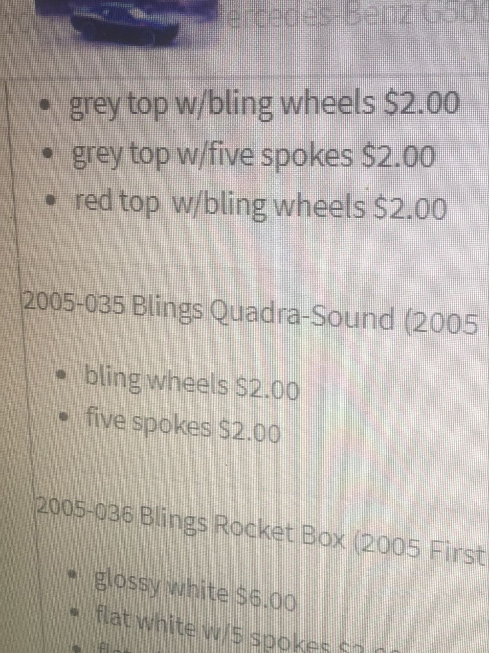 Blings Quadra Sound - 2005 First Editions Blings toy car collectible - Main Image 2