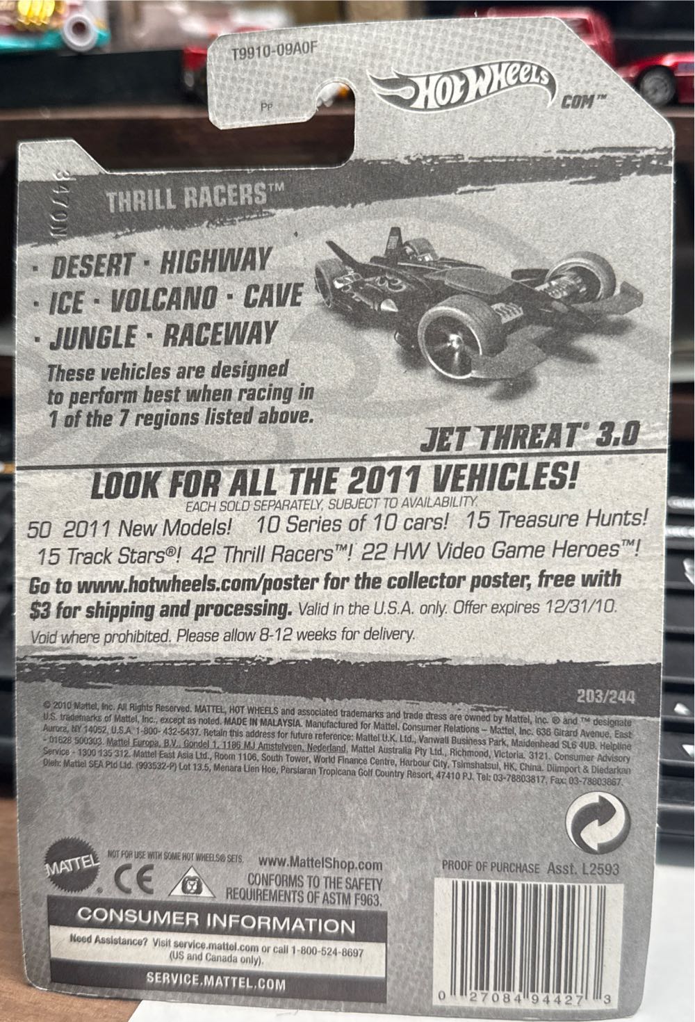 Jet Threat 3.0 - Thrill Racers - Volcano 11 toy car collectible - Main Image 2
