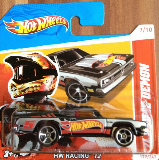 1971 Dodge Demon - HW Racing toy car collectible - Main Image 2