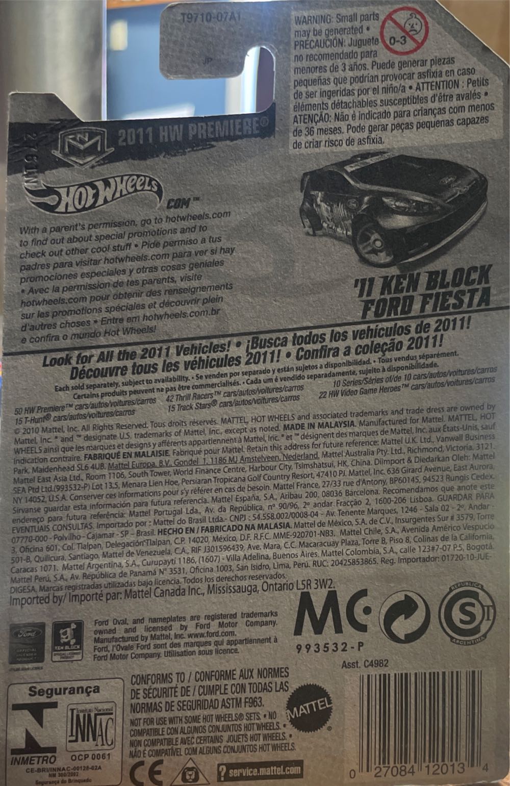 ’11 Ken Block Ford Fiesta - 2011 HW Premiere toy car collectible - Main Image 2