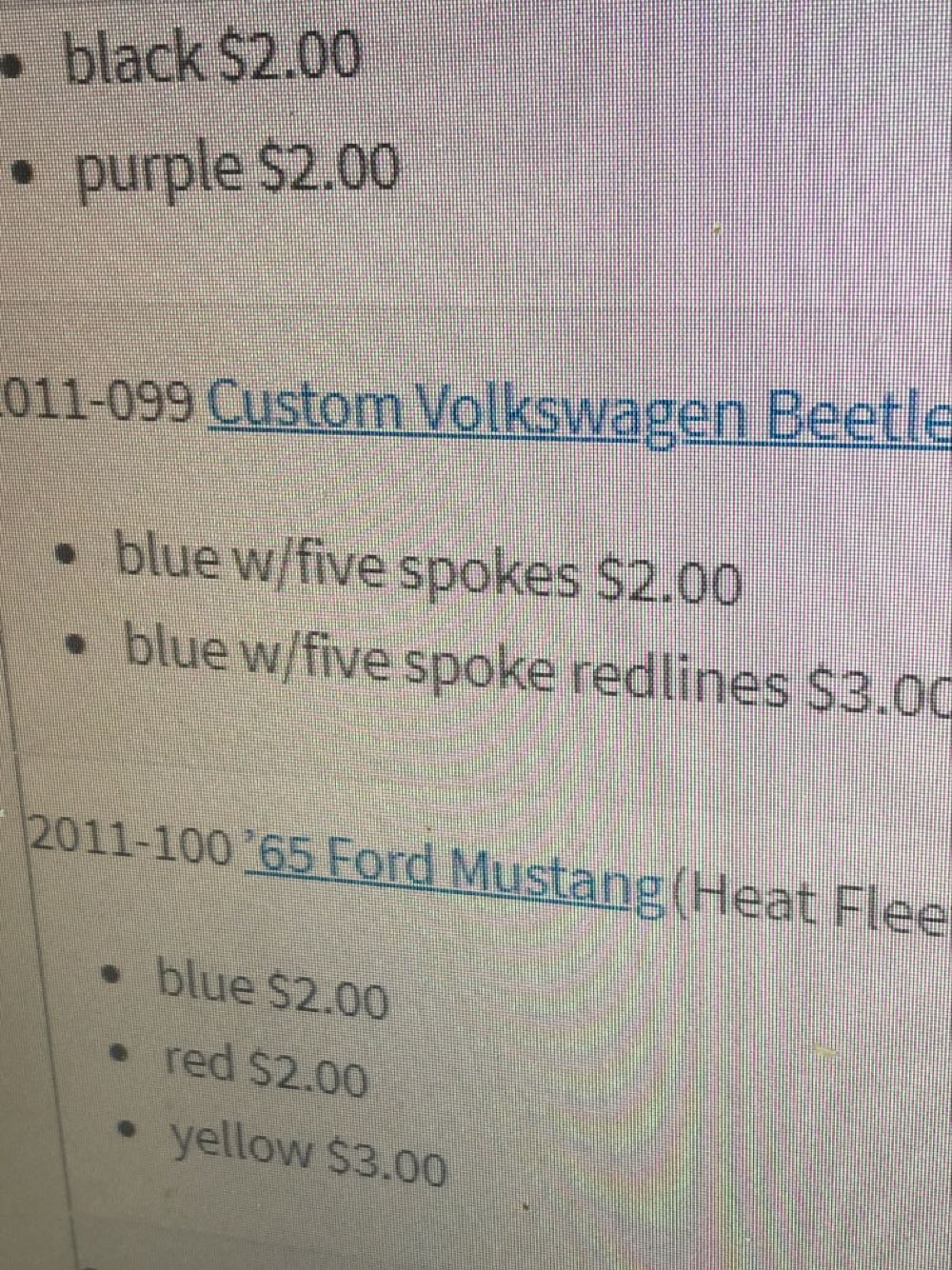 Custom Volkswagen Beetle - Heat Fleet ‘11 toy car collectible - Main Image 3