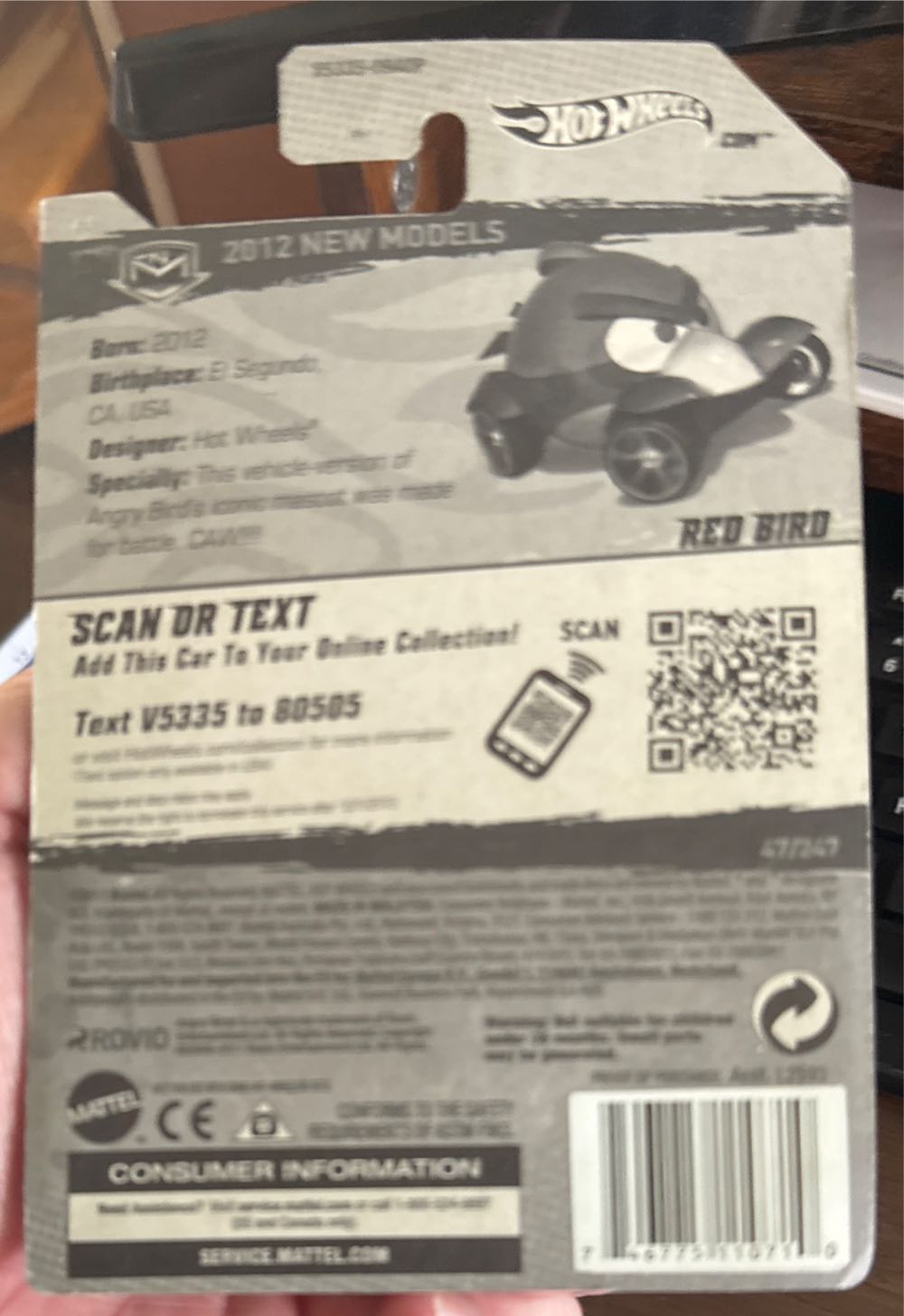 Angry Birds - 2012 HW Premiere toy car collectible - Main Image 2