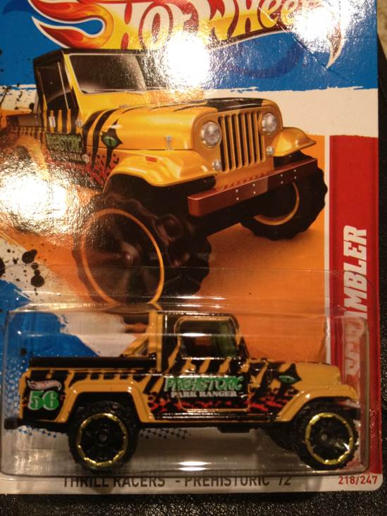 Jeep Scrambler - Thrill Racers - Prehistoric ’12 toy car collectible - Main Image 1