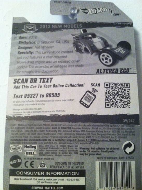 Altered Ego - #39 HW Premiere toy car collectible - Main Image 2
