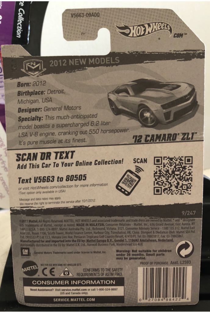 12 Camaro Zl1 - First Editions toy car collectible - Main Image 2