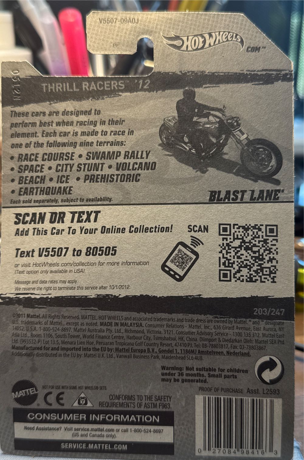 Blast Lane - #3 Thrill Racers toy car collectible - Main Image 3