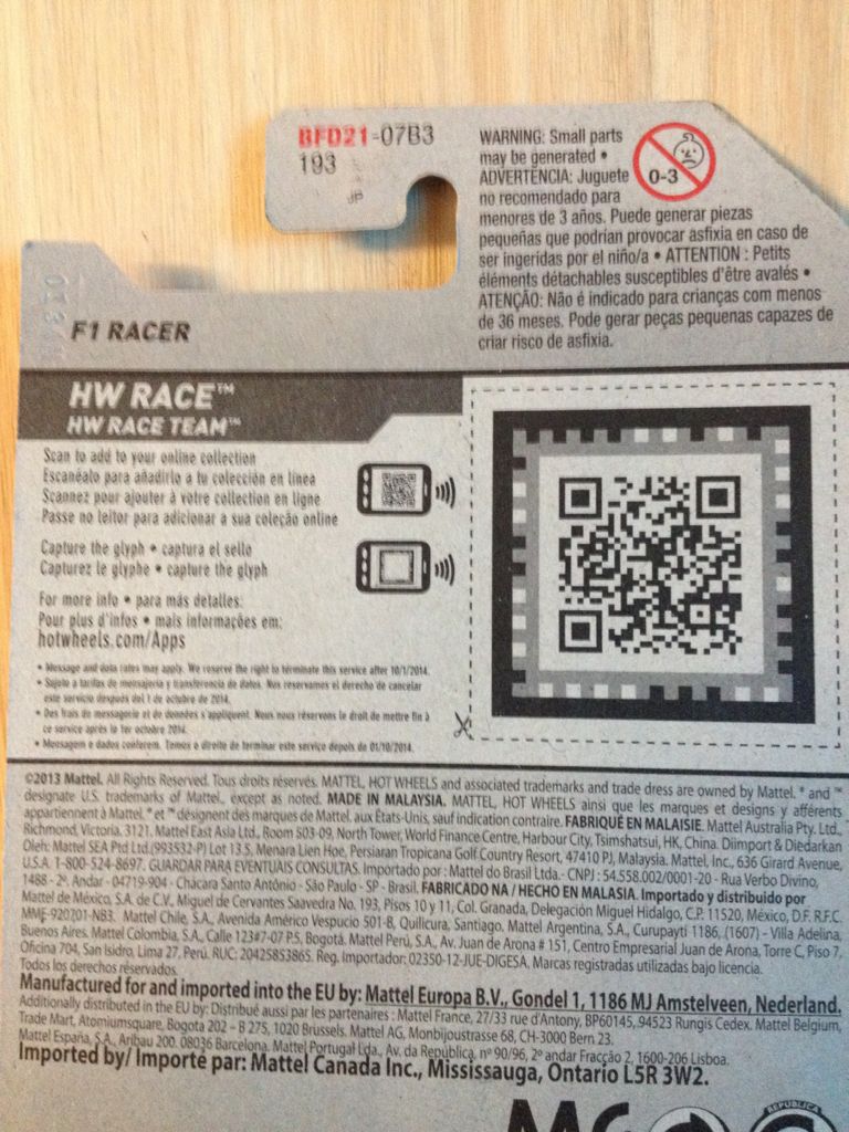 F1 Racer - HW Race - 2014 HW Race Team toy car collectible - Main Image 2