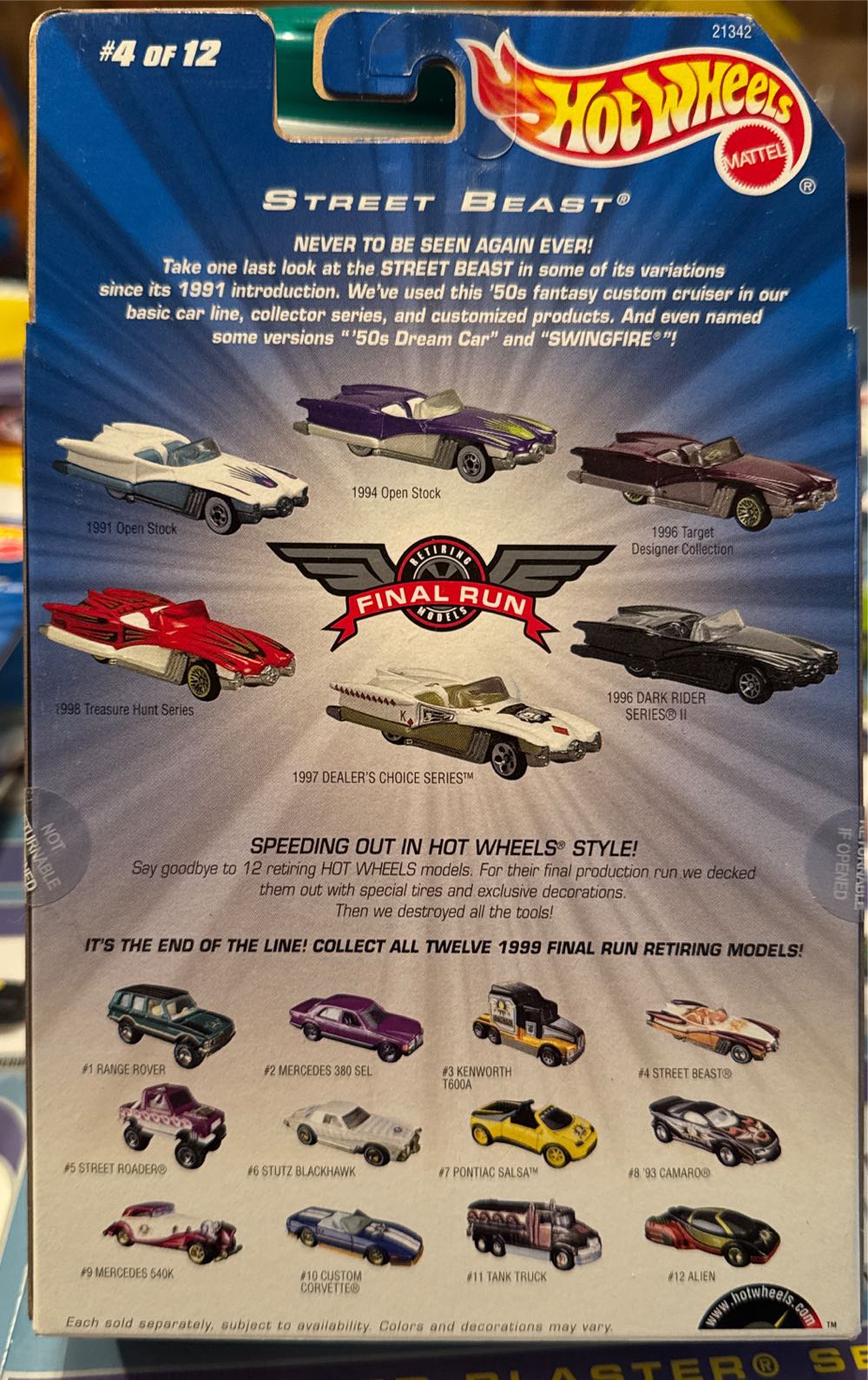 Street Beast - Final Run toy car collectible - Main Image 3