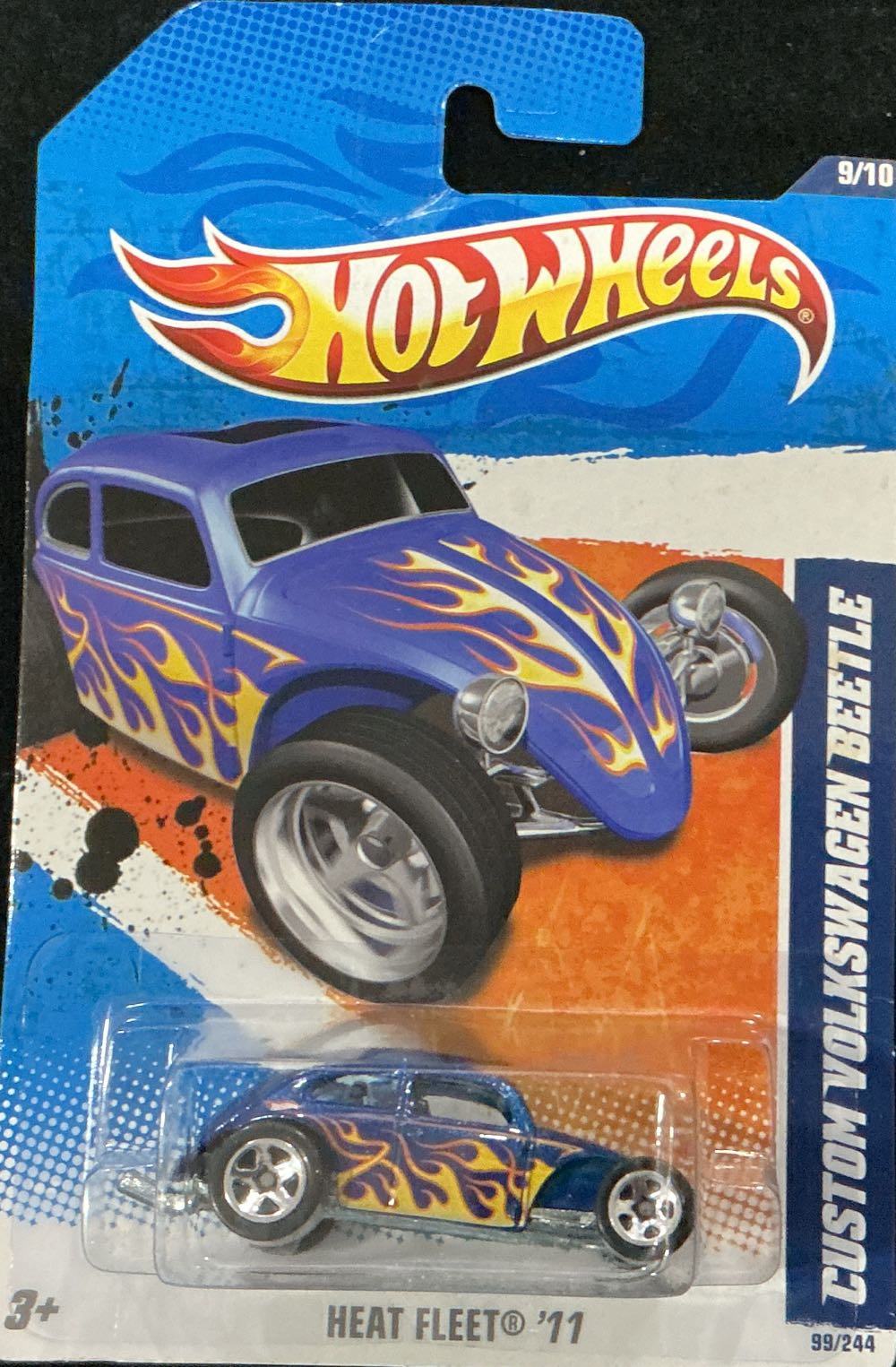 Custom Volkswagen ‘66 Beetle - Heat Fleet ’11 toy car collectible - Main Image 3