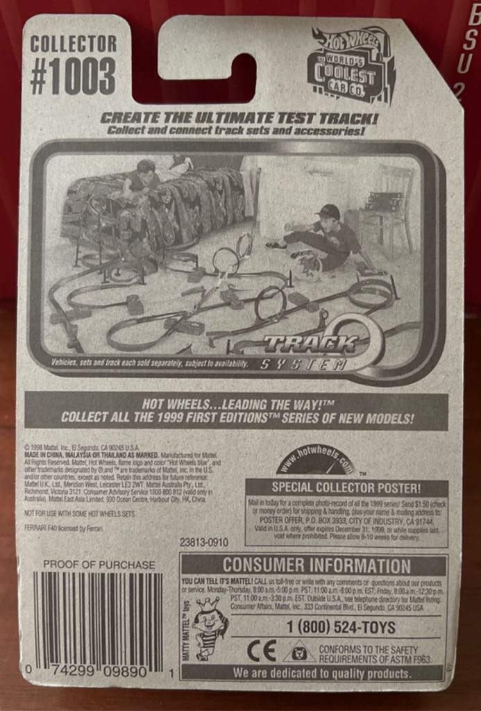 Ferrari F40 - Mainline toy car collectible - Main Image 2