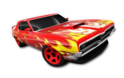 ’69 Mercury Cougar Eliminator (Loose) - Team Hot Wheels toy car collectible - Main Image 2