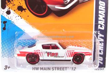 ’70 Chevy Camaro RS - 2012 - HW Main Street toy car collectible - Main Image 2
