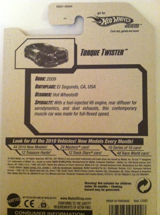 Torque Twister - 2010 New Models ’10 toy car collectible - Main Image 2