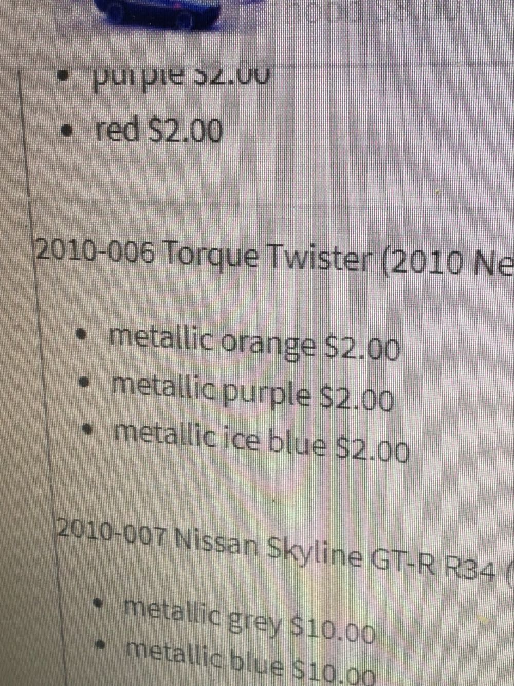 Torque Twister - 2010 New Models ’10 toy car collectible - Main Image 3