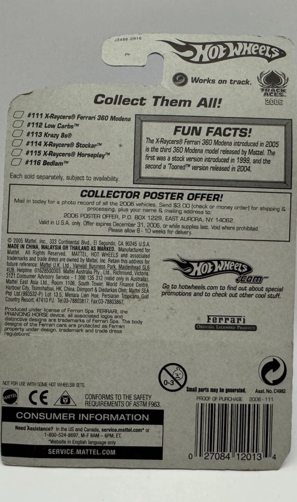 Ferrari 360 Modena - Track Aces toy car collectible - Main Image 2