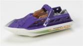 *’Rescue Boat’,  Purple & White - MBX Beach toy car collectible - Main Image 2