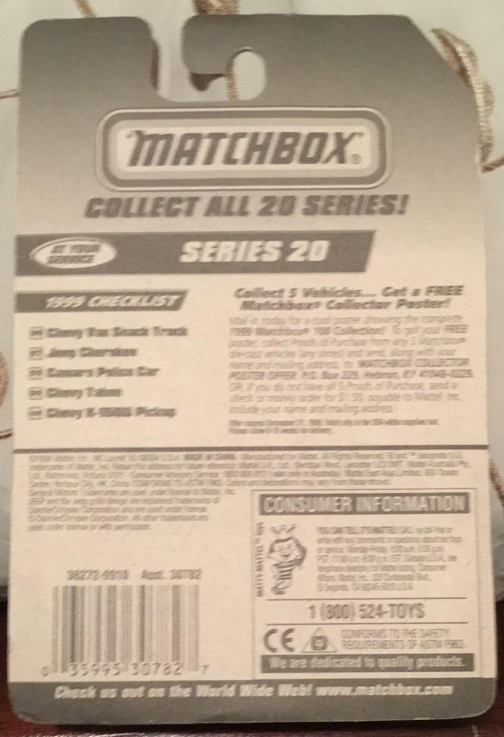 Matchbox Camaro Police Car - At Your Service toy car collectible - Main Image 3