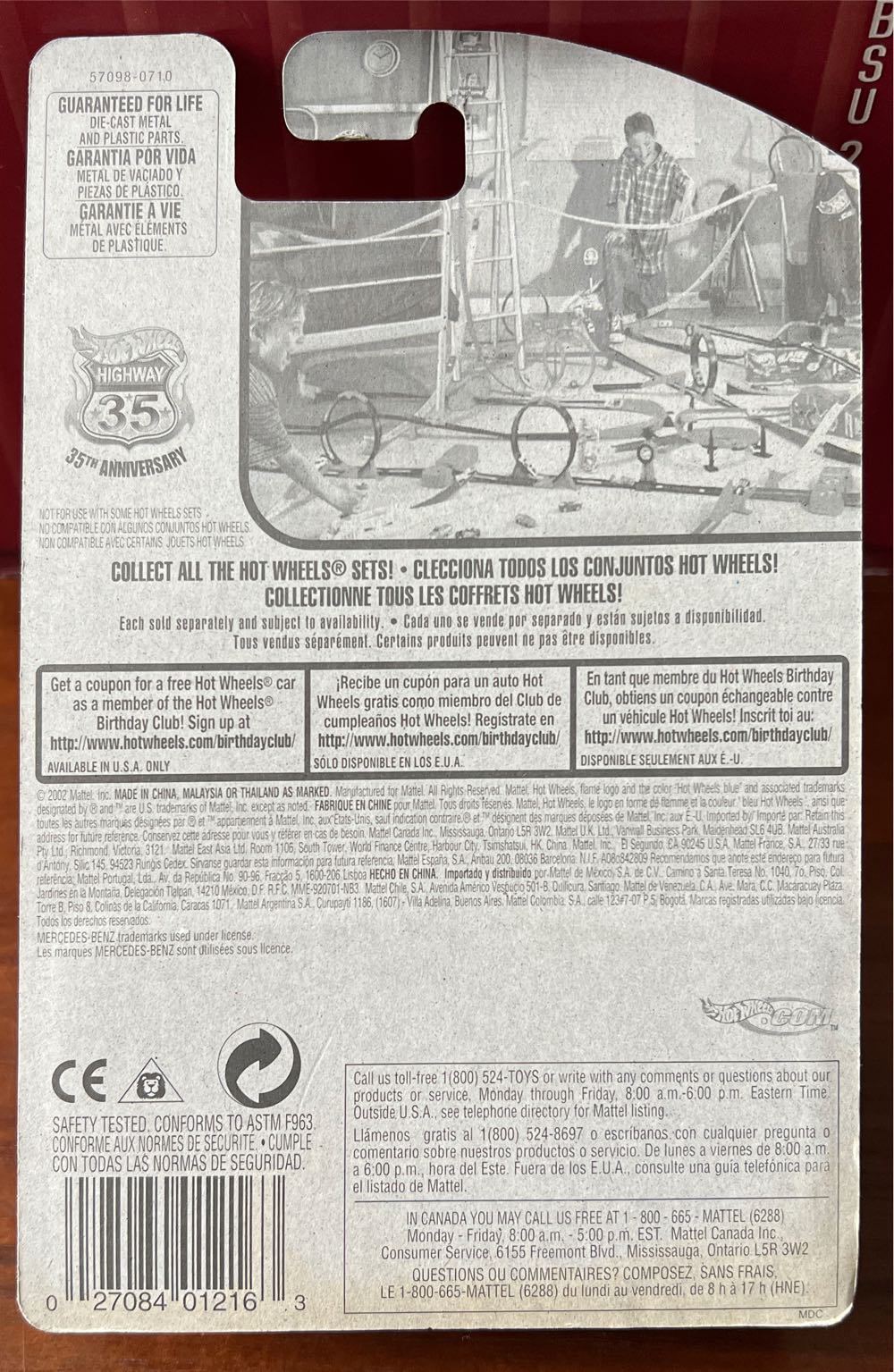 Mercedes 500SL - Mattel Wheels toy car collectible - Main Image 2