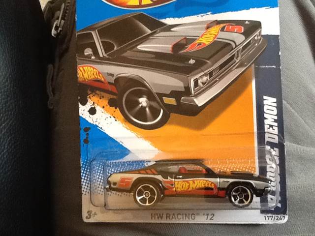 71 Dodge Demon - 2012 HW Racing toy car collectible - Main Image 1