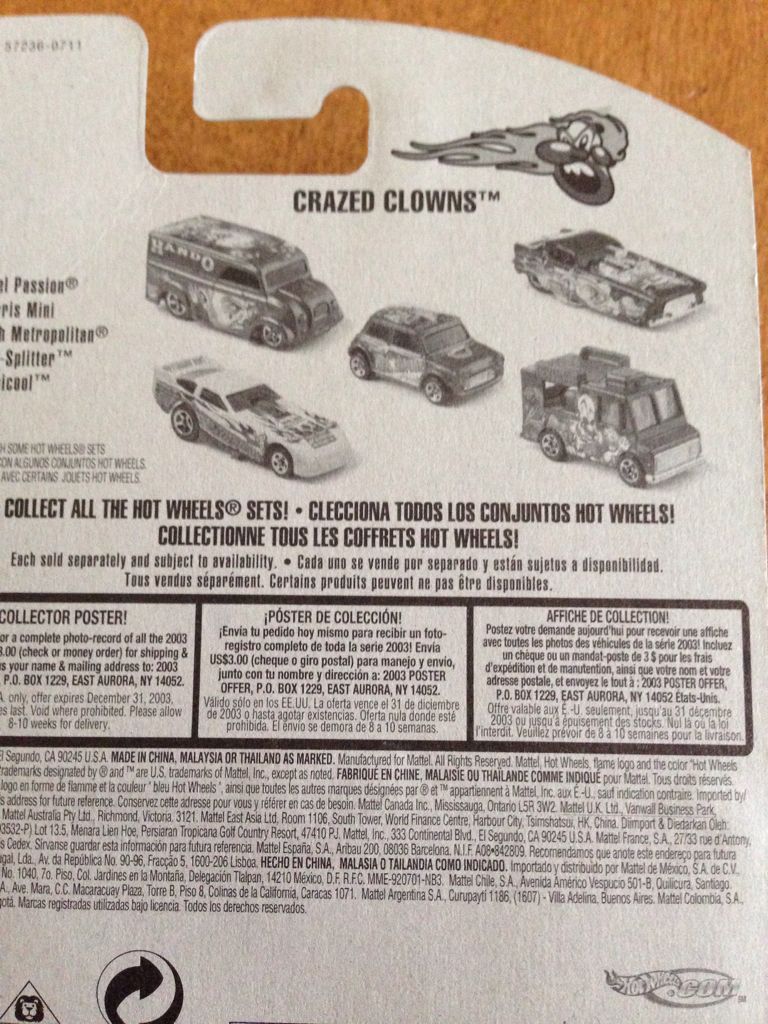 Tropicool - Crazed Clowns toy car collectible - Main Image 2