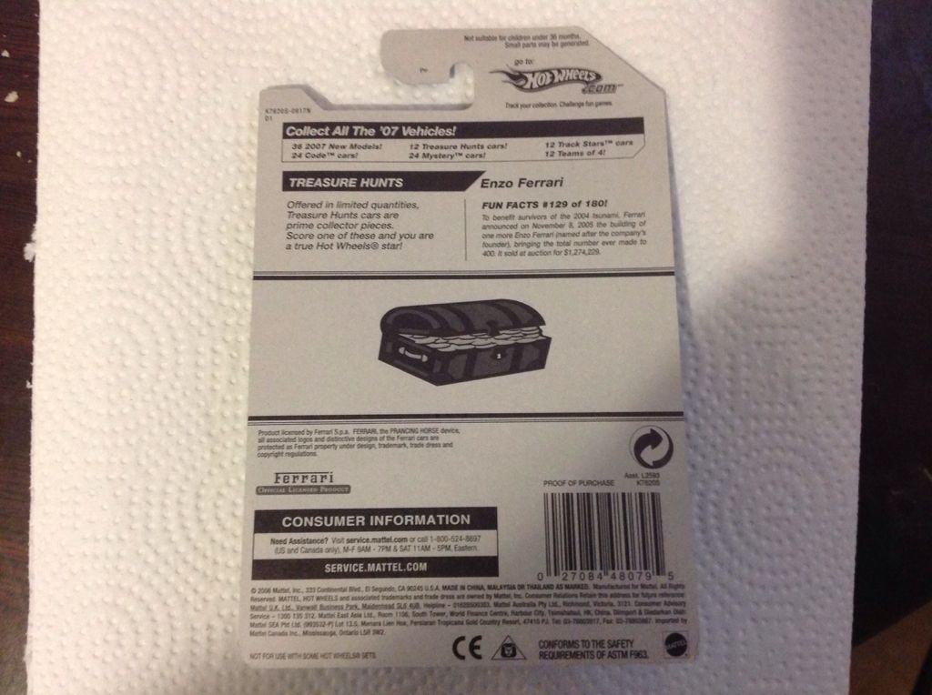 Enzo Ferrari Sth - Super Treasure Hunt 2007 toy car collectible - Main Image 2