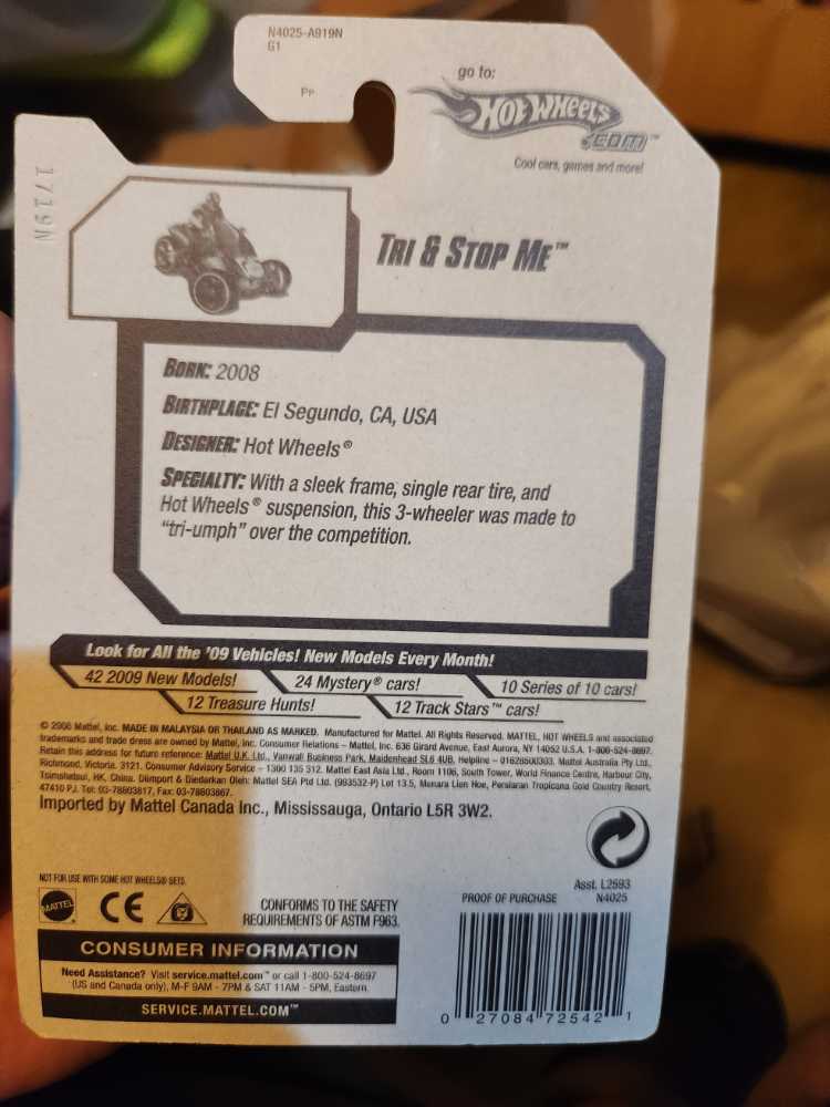 Tri & Stop Me - 2009 New Models toy car collectible - Main Image 3