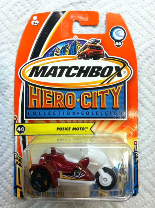 Matchbox Police Moto - Hero City toy car collectible - Main Image 1