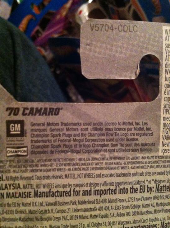 1970 Chevrolet Camaro - HW Showroom - HW Performance toy car collectible - Main Image 2