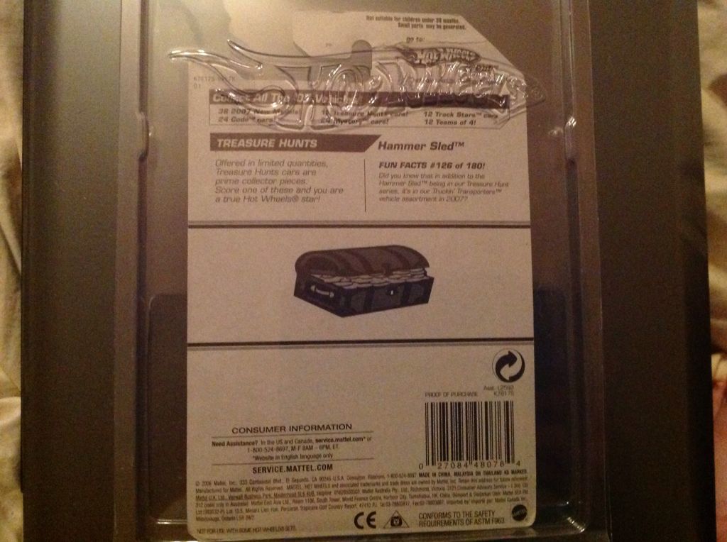 Hammer Sled - 2007 Treasure Hunt Series toy car collectible - Main Image 2