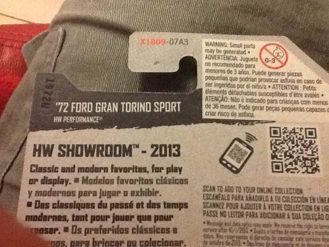 ’70 Ford Gran Torino Sport - HW Showroom ’13 toy car collectible - Main Image 2