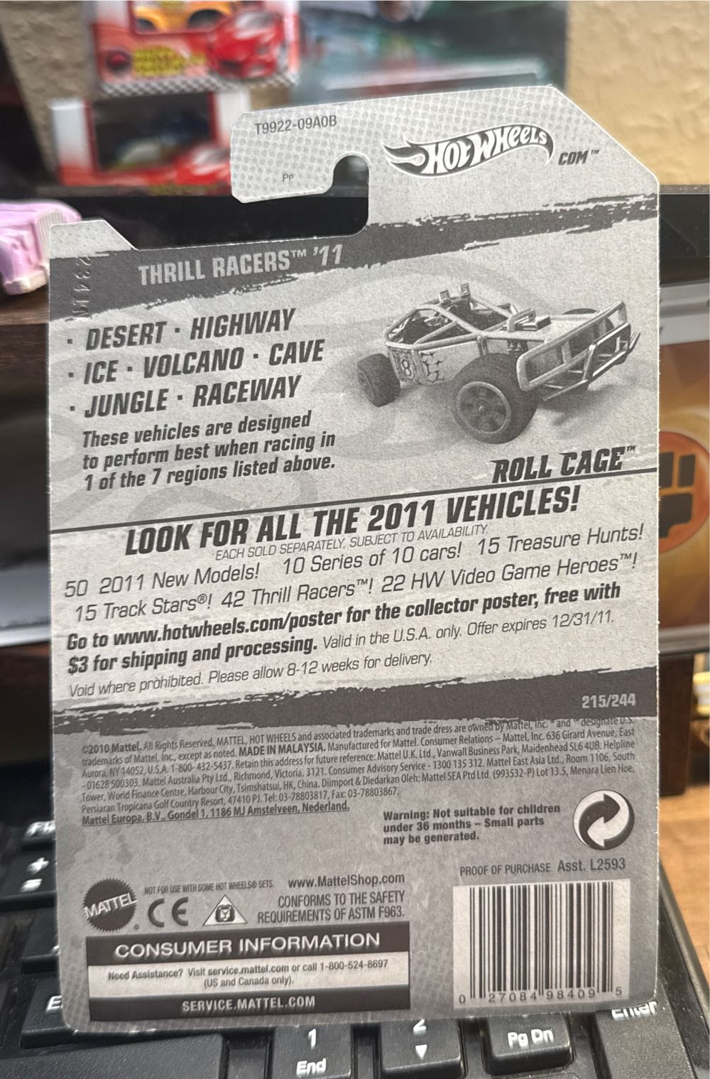 Roll Cage - Thrill Racers - Jungle ’11 toy car collectible - Main Image 3
