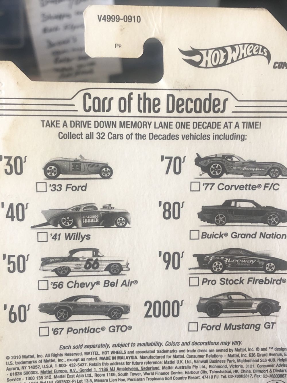 Ford Mustang GT - 2011 Cars Of The Decades toy car collectible - Main Image 2