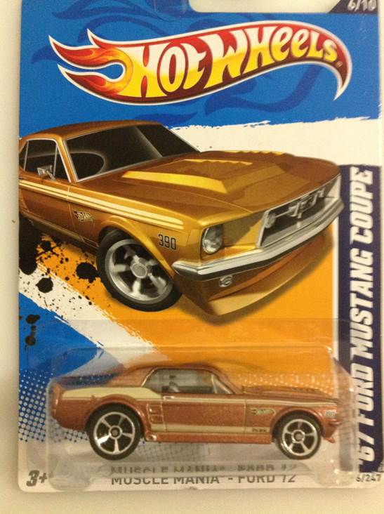 1967 Ford Mustang Coup Brown - Muscle Mania Ford toy car collectible - Main Image 2